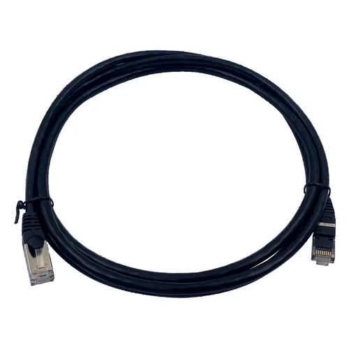 Патч-корд Buro BU-7-2M литой (molded), STP, кат.7, 2м, 4 пары, 28AWG, алюминий омедненный, многожильный, черный