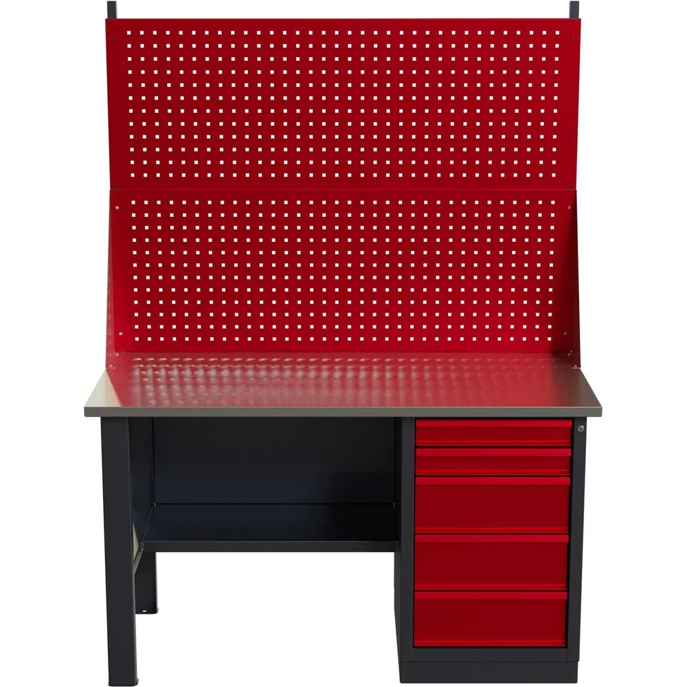 Слесарный однотумбовый верстак IRONMEBEL worky WK-5 M-IM00133K