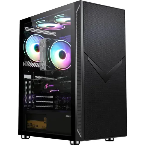 Корпус ATX Accord ACC-3501, Midi-Tower, без БП, черный