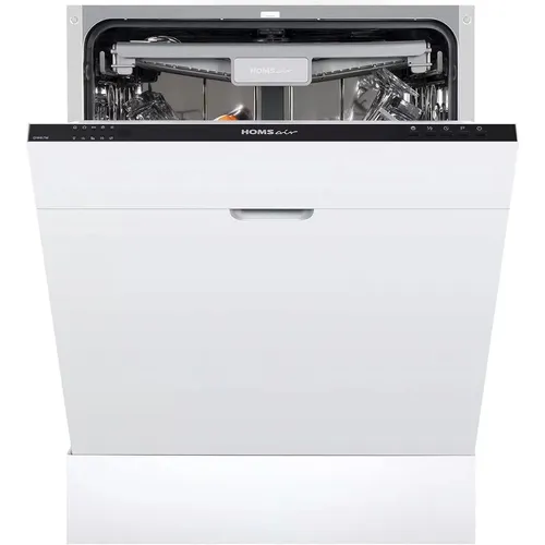 Встраиваемая посудомоечная машина HOMSAIR DW67M, полноразмерная, ширина 59.8см, полновстраиваемая, загрузка 14 комплектов
