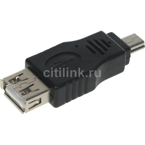 Переходник USB2.0 NingBo mini USB B (m) - USB A(f)