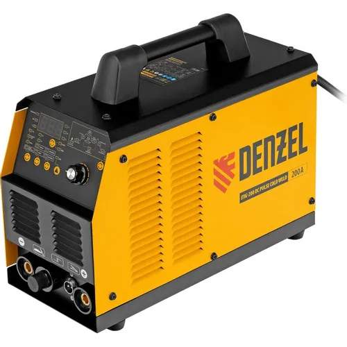 Сварочный аппарат DENZEL ITIG-200 DС Pulse Cold Weld, инвертор [94329]