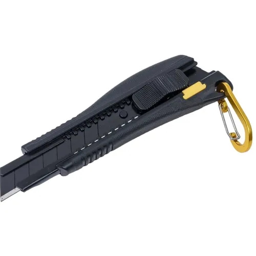 Нож HANSKONNER HK1076-08-04, 18мм, 1шт, черный