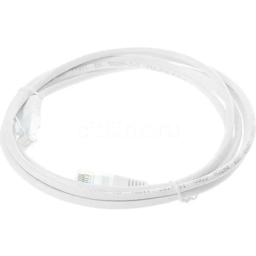 Патч-корд LanMaster вилка RJ-45, вилка RJ-45, кат.5E, ПВХ, 2м, белый [twt-45-45-2.0-wh]