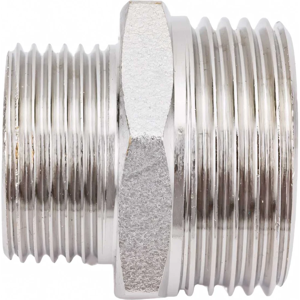 Переходной латунный резьбовой ниппель DOUBLE-LIN LL6050 (1"х3/4")