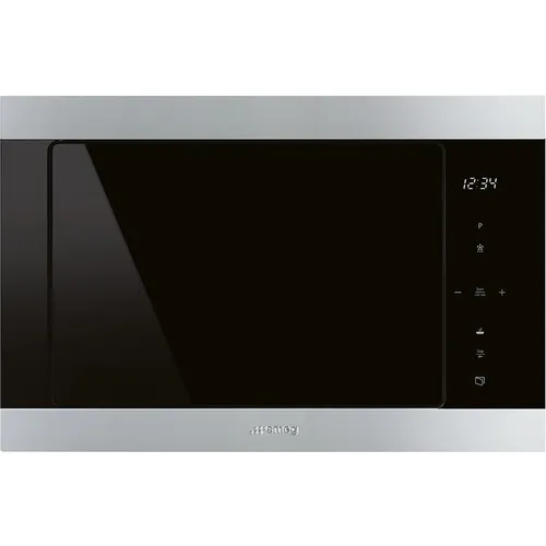 Встраиваемая микроволновая печь SMEG Classica FMI325X, 26л, 900Вт, нержавеющая сталь