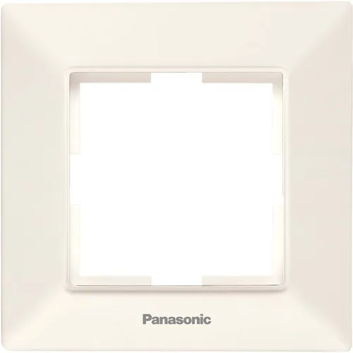 Рамка Panasonic (WNTF08012BG-RU) декоративная 1шт пластик бежевый