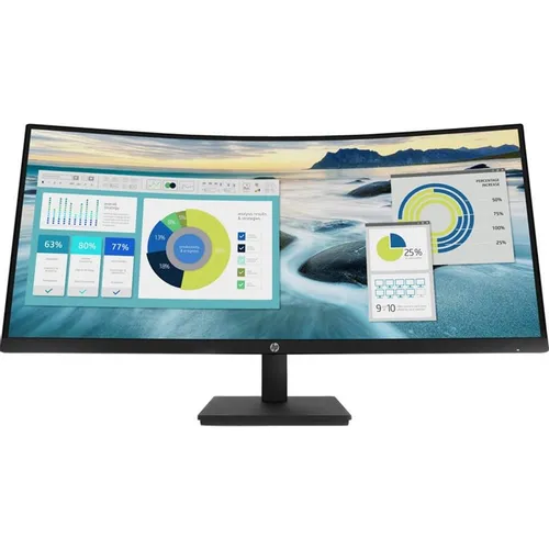 34" Монитор HP P34hc G4, 3440x1440, VA, 100Гц, 1хHDMI, 1хDP, изогнутый, черный [21y56as]