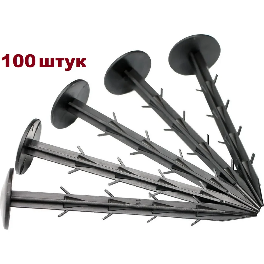 Садовый колышек для крепления геоткани, пленки, спанбонда ГеоПластБорд K150.100.PP