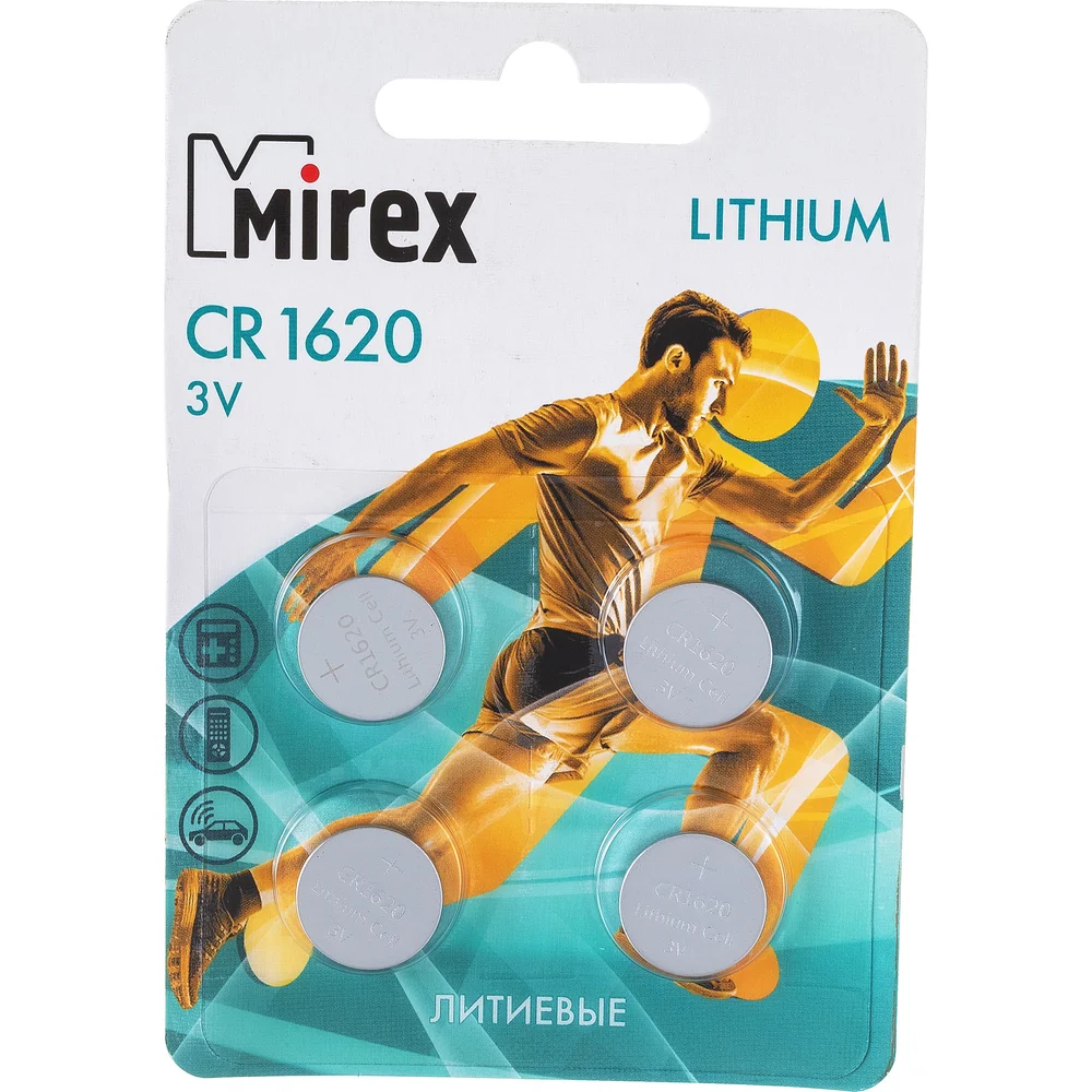 Литиевая батарея Mirex 23702-CR1620-E4