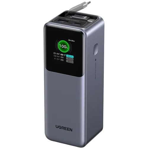 Внешний аккумулятор (Power Bank) UGREEN PB726, 20000мAч, серый [55987b]