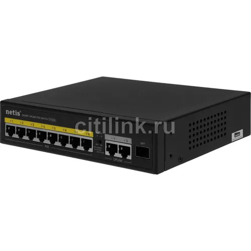 Коммутатор Netis P110GH, неуправляемый