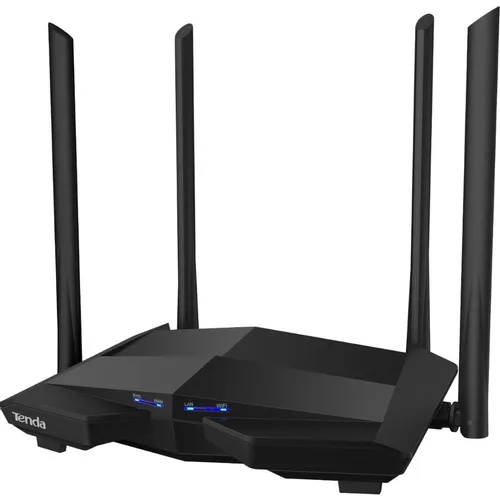 Wi-Fi роутер TENDA AC10, Wi-Fi 5, AC1200, 2.4/5ГГц, 3 LAN, черный