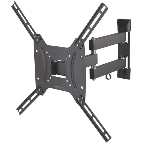 Кронштейн для телевизора Kromax OPTIMA-404, 15-55", настенный, поворотно-выдвижной и наклонный, черный [28011]