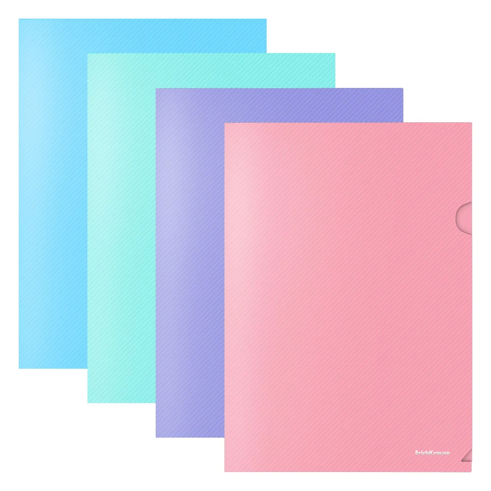 Папка уголок ErichKrause Diagonal Pastel 50170