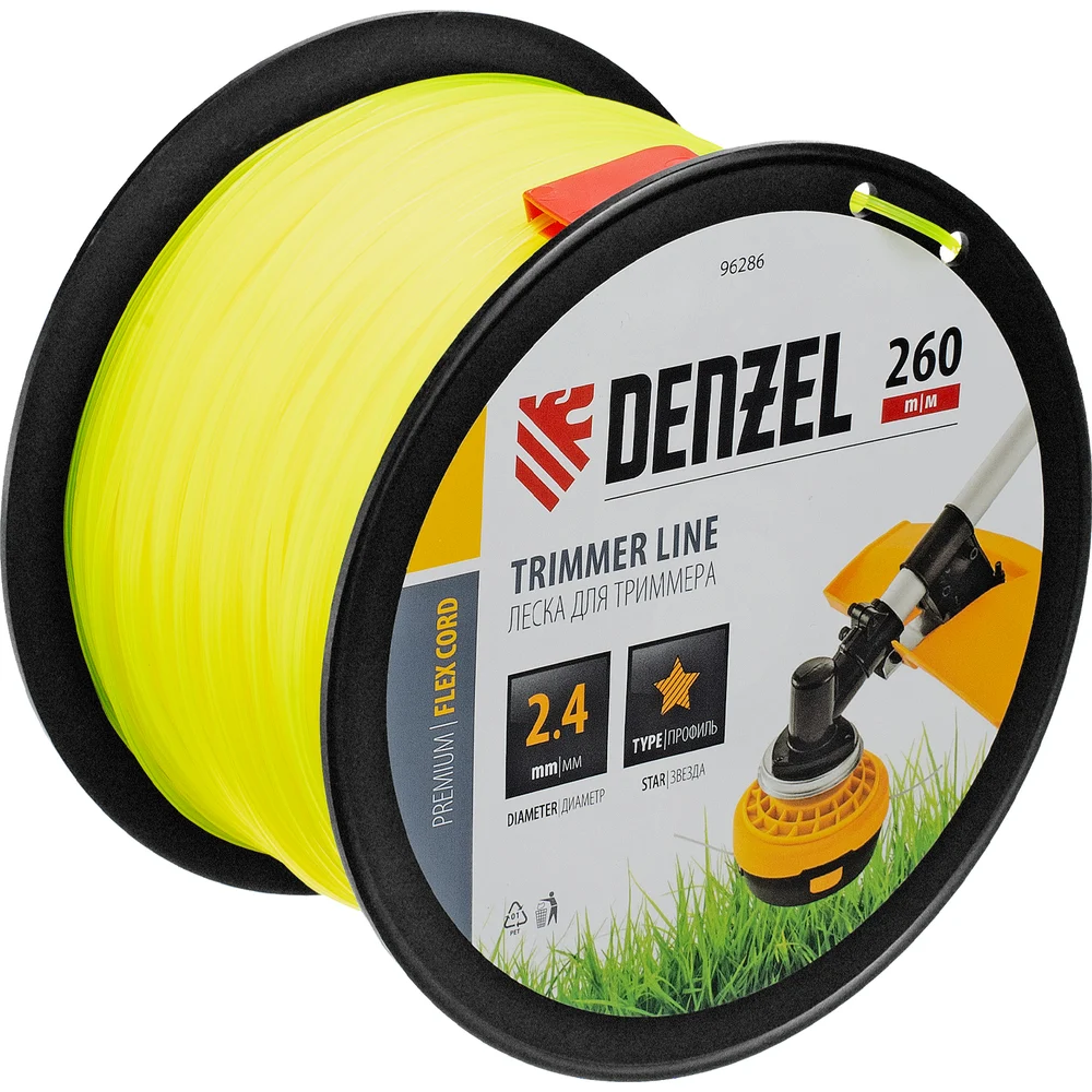 Леска для триммера Denzel FLEX CORD 96286