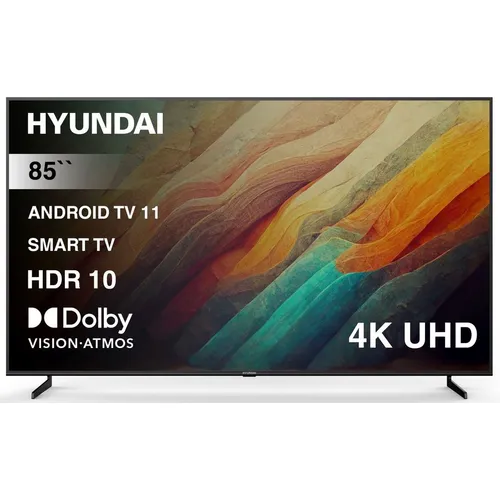 85" Телевизор Hyundai H-LED85BU7007 4K Ultra HD, СМАРТ ТВ, Android TV, черный