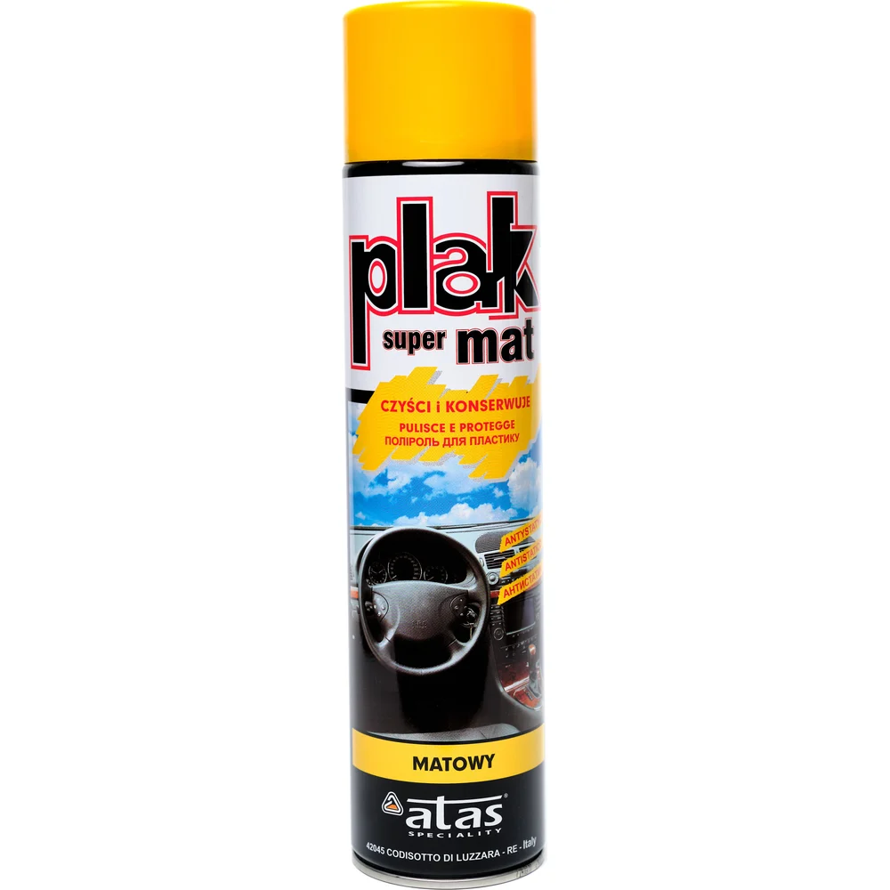 Полироль салона Atas PLAK Super Mat 600 мл аэр., Папайя 5154