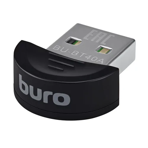 Bluetooth адаптер Buro BU-BT40A BT 4.0+EDR class 1.5, USB, 20м, черный