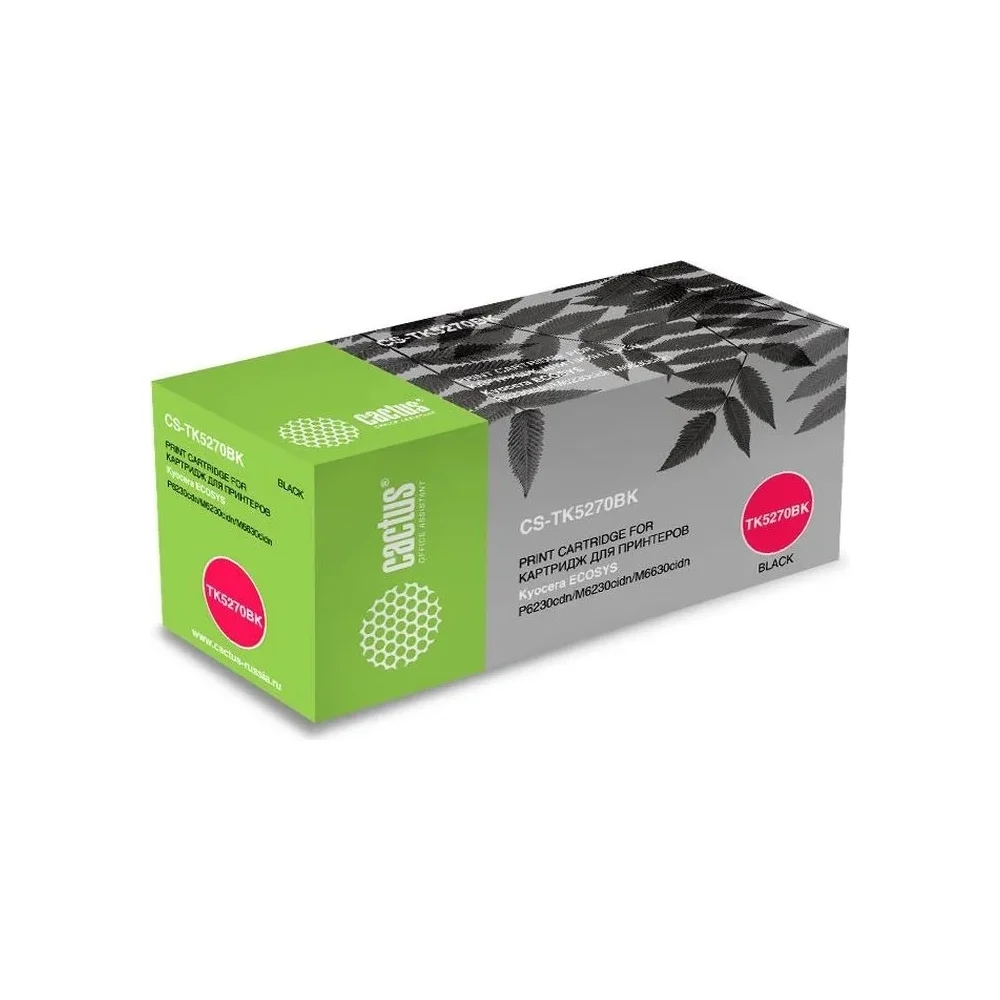 Лазерный картридж для kyocera ecosys p6230cdn/m6230ci Cactus tk-5270bk 1070444