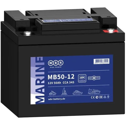 Аккумуляторная батарея WBR MB50-12 для ИБП, 12В, 50Ач