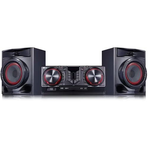 Музыкальный центр LG XBoom CJ44, 480Вт, Bluetooth, FM, USB, CD, черный