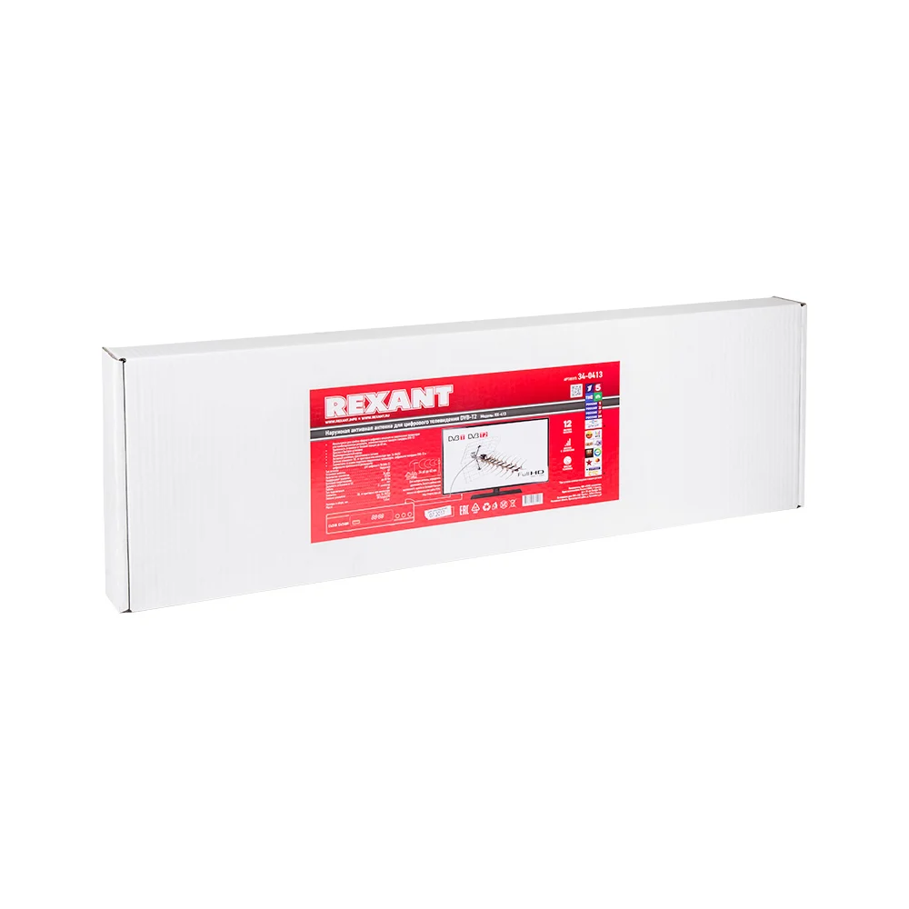 Наружная активная антенна для цифрового телевидения DVB-T2 REXANT RX-413 34-0413