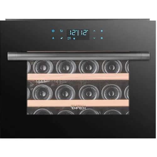 Винный шкаф однокамерный TEMPTECH OZ45SBTOP вместимость: 24 бутылок, черный