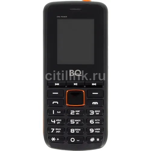 Сотовый телефон BQ One Power 1846, черный/оранжевый