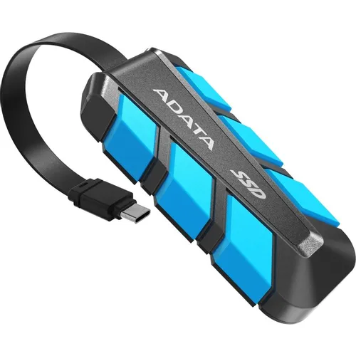 500ГБ Внешний диск SSD A-Data SC740, USB 3.2 Gen 2, запись - 1000МБ/с, чтение - 1050МБ/с, синий [sc740-500g-cbu]
