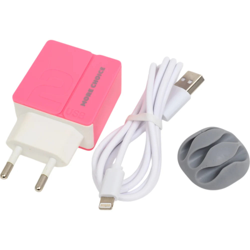 Зарядное устройство для смартфона More Choice NC46i Pink