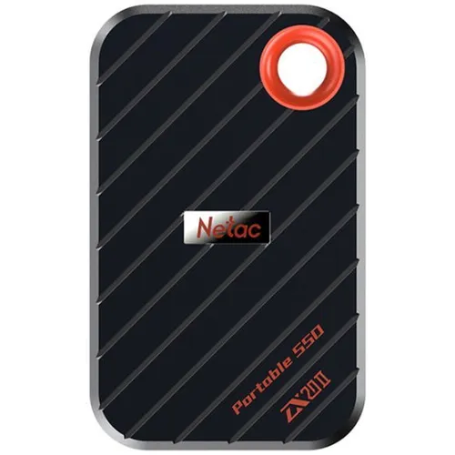 1000ГБ Внешний диск SSD NETAC ZX20 II NT01ZX20II-1T0-32BK, USB-C, запись - 1800МБ/с, чтение - 2000МБ/с, черный