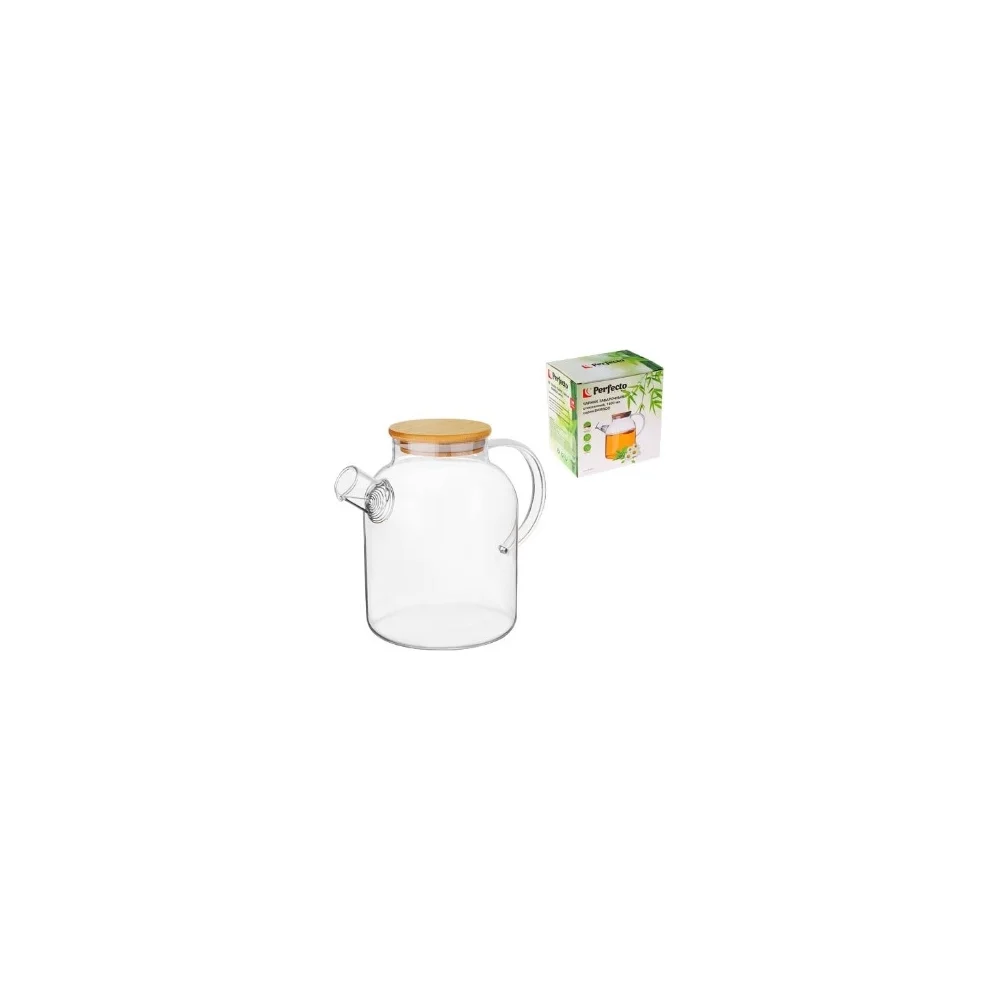 Стеклянный заварочный чайник PERFECTO LINEA Bamboo 38-160007