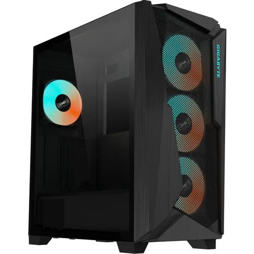 Корпус ATX Gigabyte GB-C301G, Midi-Tower, без БП, черный