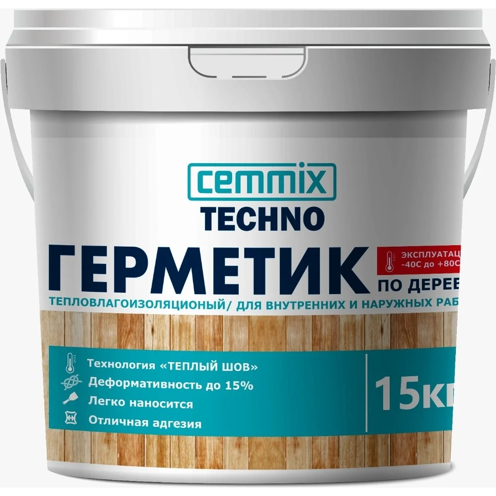 Акриловый герметик для дерева CEMMIX Теплый шов 84735751