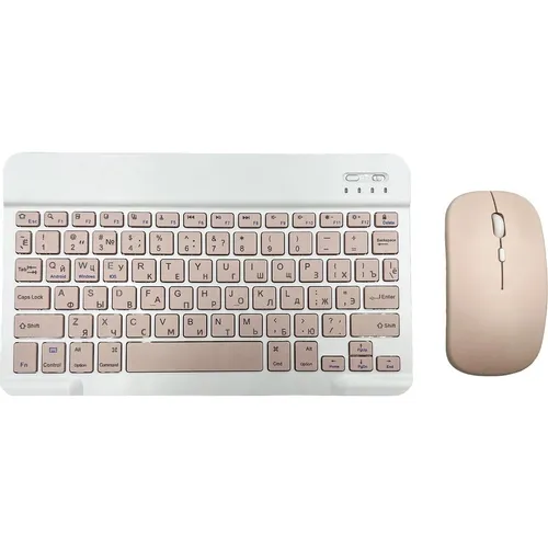 Клавиатура PALMEXX PMPKIT01-PNK, беспроводная, USB, Bluetooth/Радиоканал, механическая, с гравировкой, розовый/белый