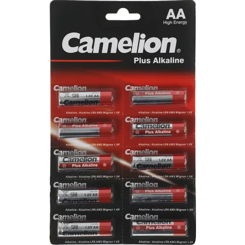 AA Батарейка CAMELION Plus Alkaline LR6-BP1x10P, 10 шт.