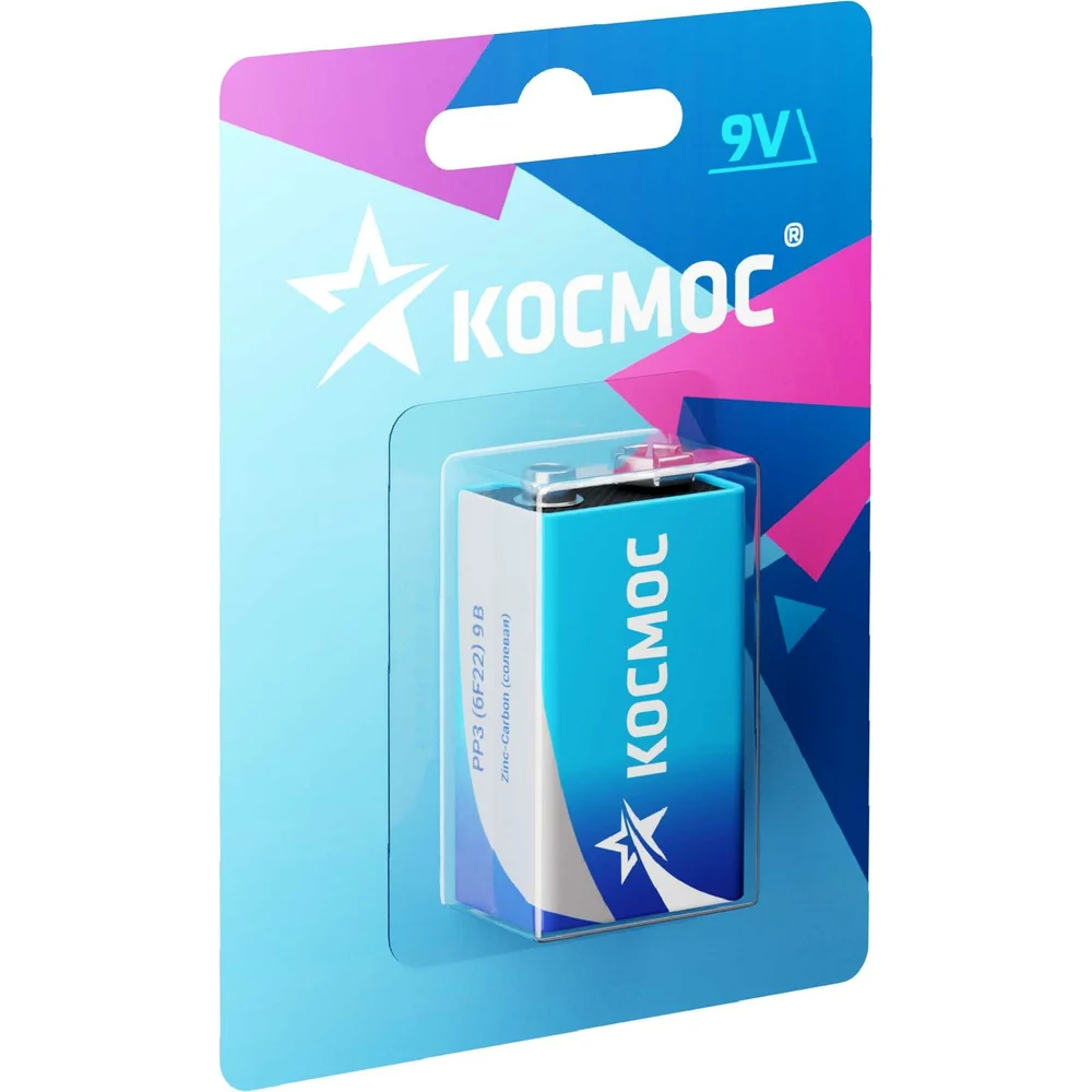 Батарейка КОСМОС 6F22 бл.1шт KOC6F221BL 127755