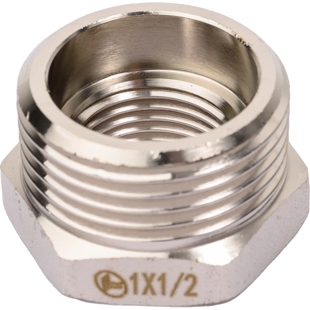 Резьбовая латунная футорка DOUBLE-LIN LL6033 (1"x1/2")