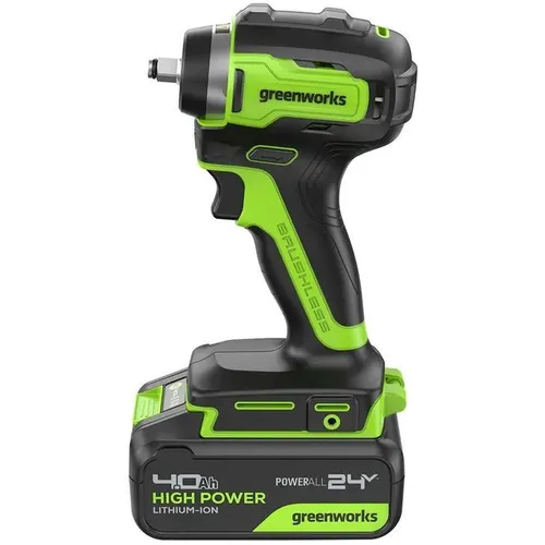 Ударный гайковерт GREENWORKS G24IW200, 4Ач, с одним аккумулятором [3803607cub]