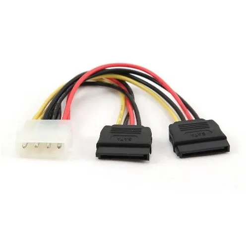 Кабель питания PREMIER 6-096-SATA-PSY, Molex 8981 (прямой) - SATA (прямой), 0.15м, пакет