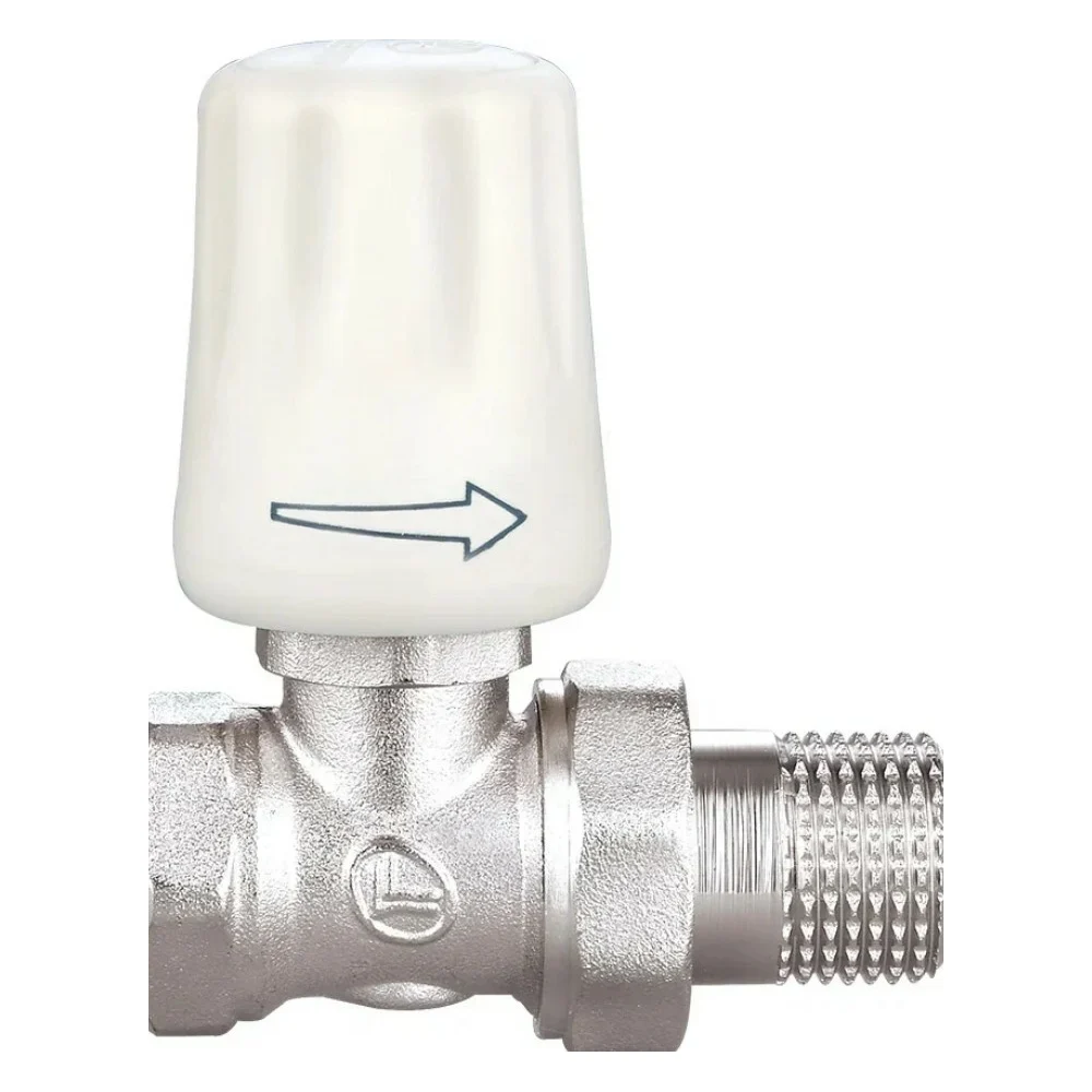 Прямой резьбовой латунный радиаторный кран DOUBLE-LIN LL3054A (3/4")