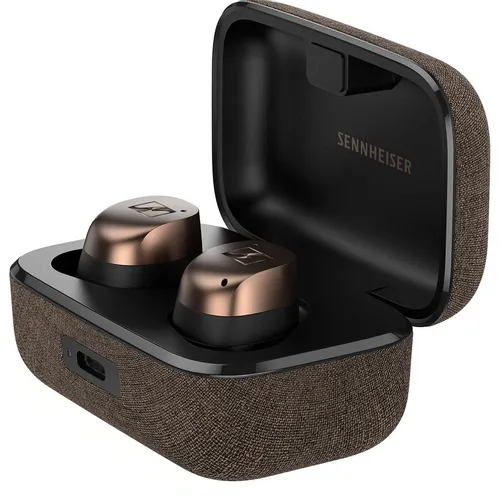 Наушники Sennheiser Momentum True Wireless 4, Bluetooth, внутриканальные, черный/медный [700367 mtw4 black copper]