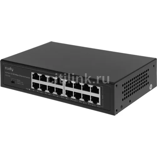 Коммутатор CUDY FS1016, неуправляемый