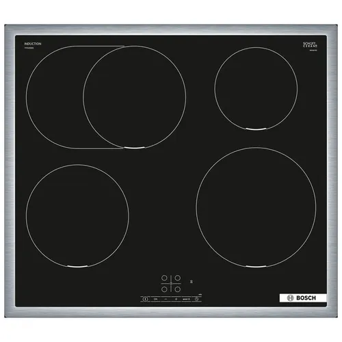 Индукционная варочная поверхность Bosch Serie 4 PIF645BB5E, конфорок: 4 шт., стеклокерамика, независимая, черный
