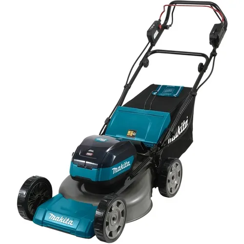 Газонокосилка аккумуляторная Makita LM001GT201, 48см, самоходная, 5Ач, с 2 АКБ, с ЗУ