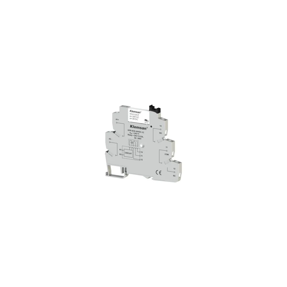 Колодка для интерфейсного реле Klemsan KPR-SCE-24VDC-1C 0.0.0.2.270815