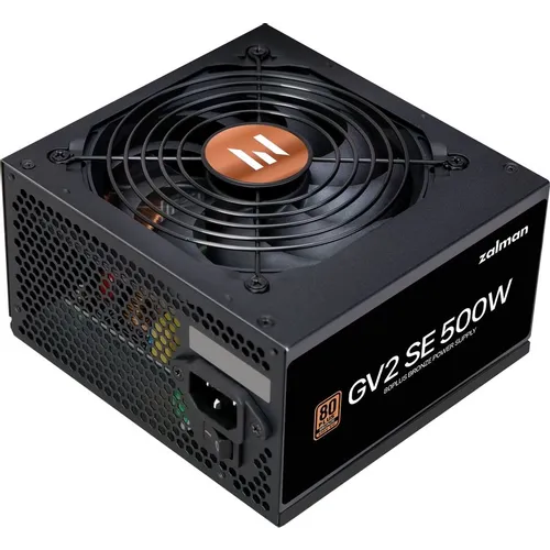 Блок питания Zalman ZM500-GV2SE, 500Вт, 80 PLUS BRONZE, 120мм, черный, retail
