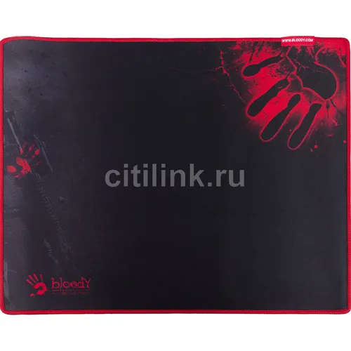 Коврик для мыши A4TECH Bloody B-080S (L) черный/рисунок, ткань, 430х350х2мм