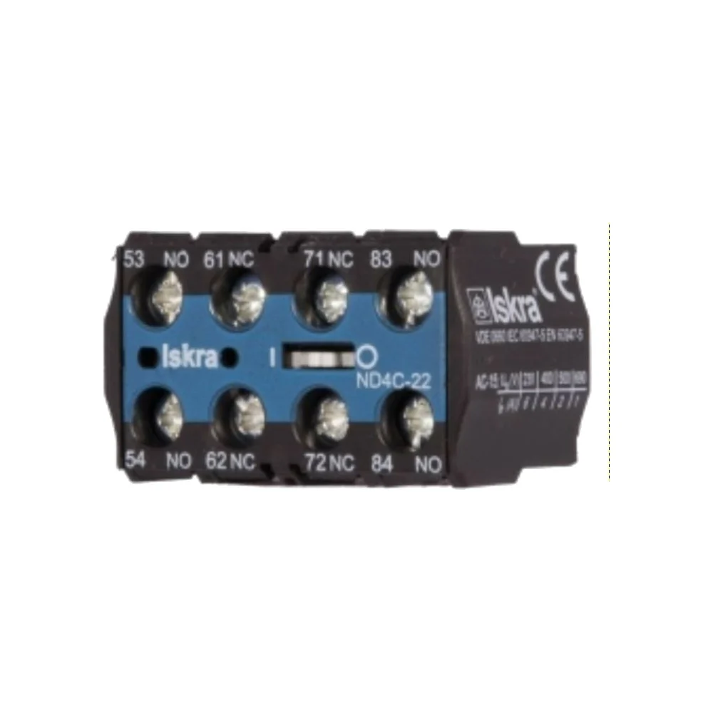 Блок-контакт для миниконтакторов iskra ND4M-22 3838733010310